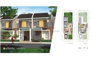 Dijual Rumah  Cluster Samata  Type Arsanta 2 Lantai di ,Harapan Indah Bekasi Barat MD697