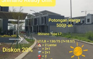 Jual Rumah Jakarta Garden City, Cluster Shinano Ready Stock MD773