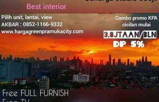 Best Deal! Apartemen Green Pramuka, Diskon up to 200 Jutaan MD781