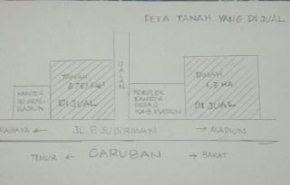 Dijual 2 Bidang Tanah Untuk Tempat Usaha / Perumahan di Madiun PR1759