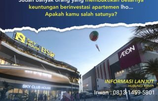 Apartemen Sky House BSD+ Sebelah Aeon Mall BSD MD808