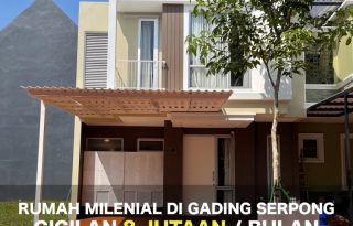 Rumah Milenial Fully Furnished di Gading Serpong MD837