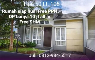 Rumah Ready 1 Lantai di Perumahan Harvest City MD839