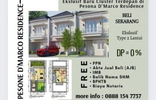 Pesona D’Marco Residence Depok, Cluster Baru Lokasi Terdepan MP403