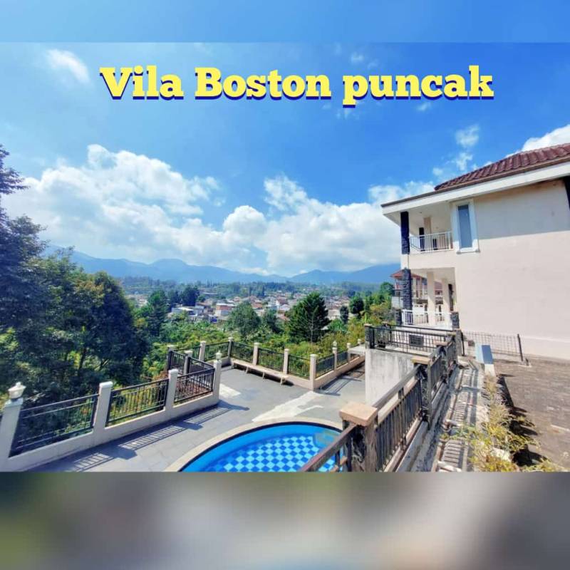 Disewakan Villa Boston di Puncak dengan Mountain View PR1962