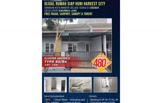 Rumah Murah Secondary siap huni di Harvest City Bekasi PR1977